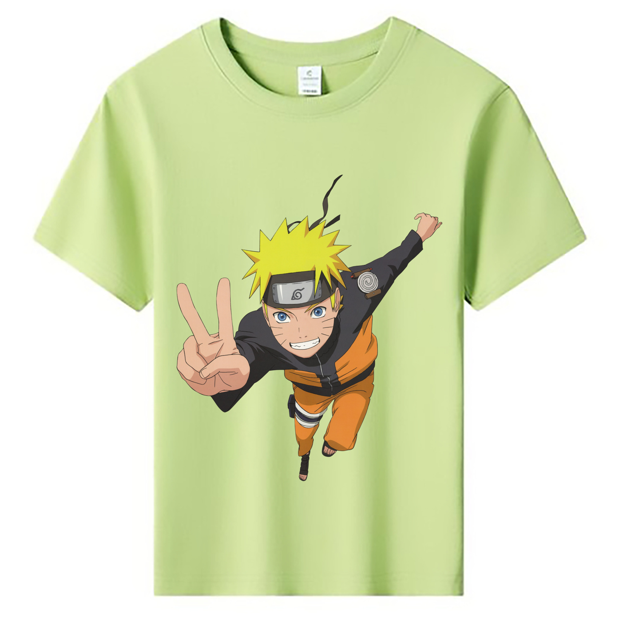 （画像用） NARUTO -ナルト- うずまき ナルト Uzumaki Naruto 綿100％キッズTシャツ（フロントプリント）